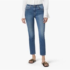 NWT Favorite Daughter The Erin High Rise Slim Straight Jeans Medium Blue - 31